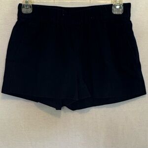 F-115 J. Crew Dark Blue Elastic Waist 100% Cotton Summer Shorts Size 00